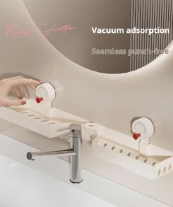 Suction cup storage rack (2 white + 2 pink)