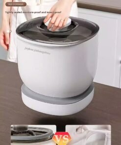 Kitchen cabinet rice bin, household insect-proof and moisture-proof storage container for grains, rice, flour, and other food items, food-grade sealed rice box.